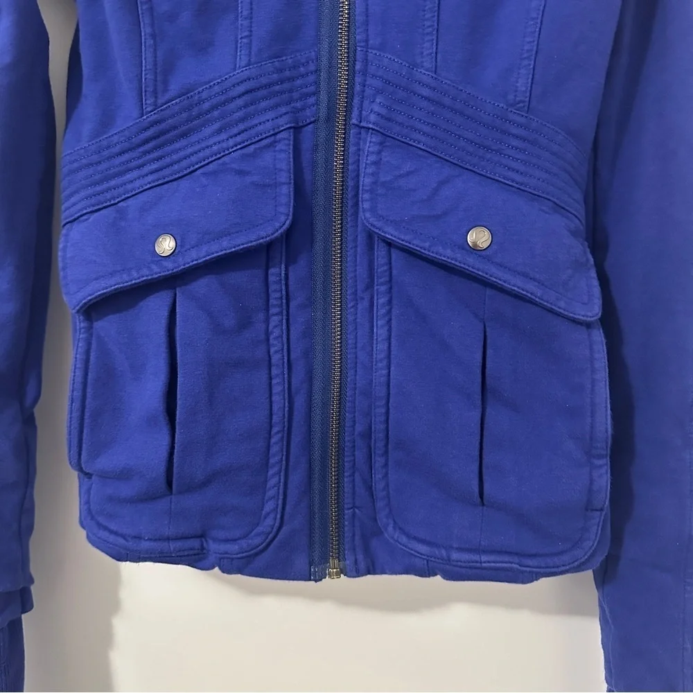 Lululemon It’s Happening Workout Running Jacket In Pigment Blue Size 4 Women’s - Picture 5 of 16